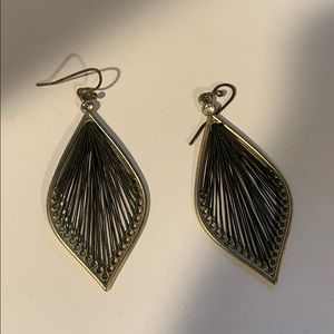 Olive green earrings